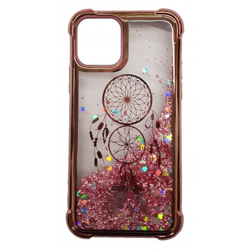 iP13Mini Waterfall Protective Case Rose Gold Dreamcatcher